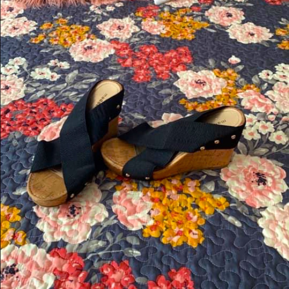 Wedge open toe sandals